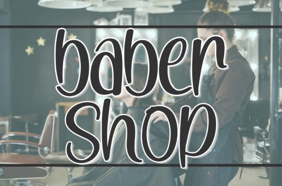 Baber Shop: A Handwritten Font for Creative Branding
