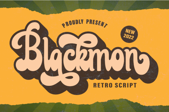 Blackmon: A Bold Script Font for Editorial Design