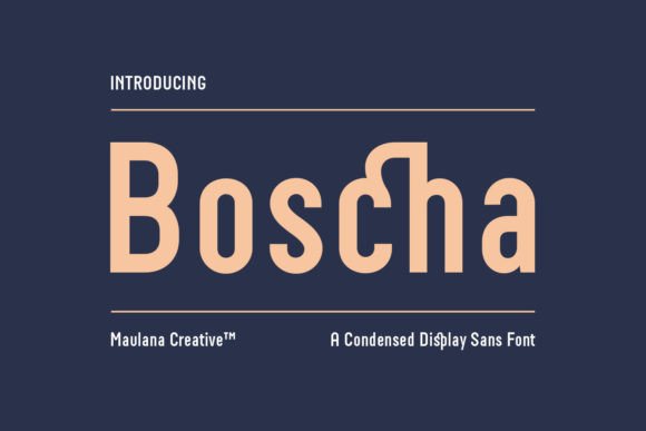 Boscha: A Versatile Display Font for Modern Web Design