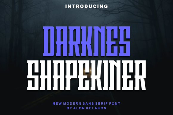 Darknes Shapekiner: A Bold Font for Powerful Branding
