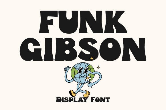 Funk Gibson: A Bold Display Font for Retro Vibe