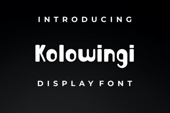 Kolowingi: A Display Font That Makes Your Headlines Shine