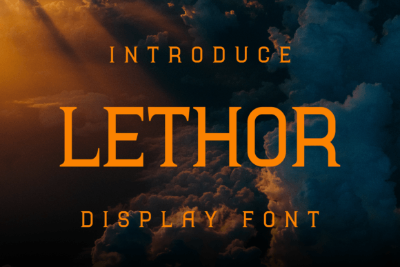 Lethor: A Display Font for Editorial Elegance