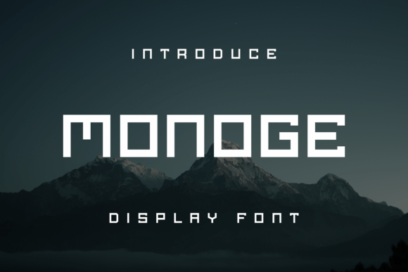 Monoge: A Display Font for Modern Web Design
