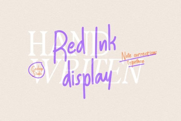 Red Ink: A Handwritten Font That Adds Personality to Digital Design
