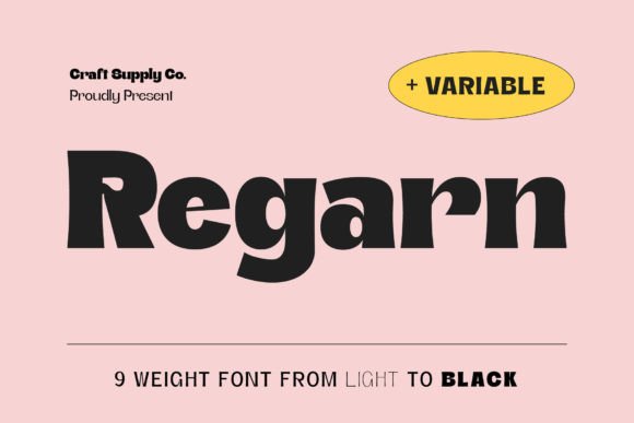Regarn: A Modern Display Font for Web Design