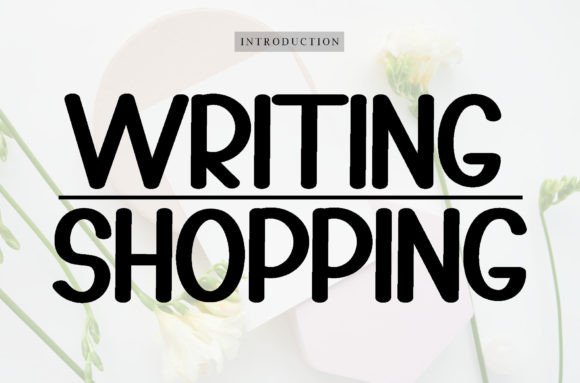 Writing Shooping: A Professional Handwritten Font for Real Small Businesses